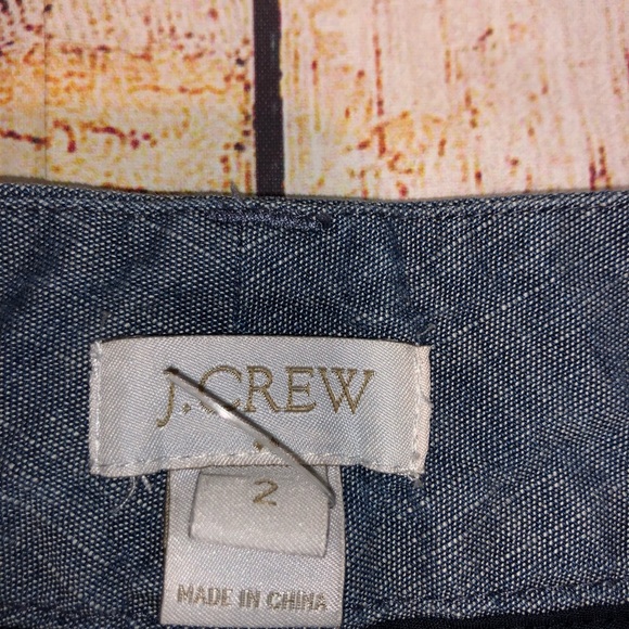 Polkadot Chambray J. Crew Factory Shorts - Picture 5 of 7